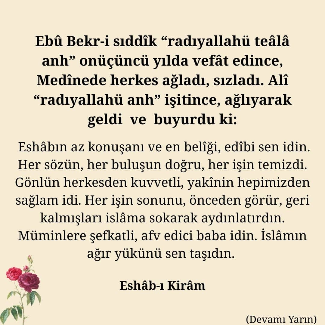 Ebu Bekr-i Sıddık (26)